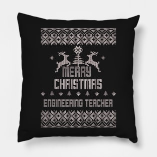 Merry Christmas ENGINEERING TEACHER Pillow