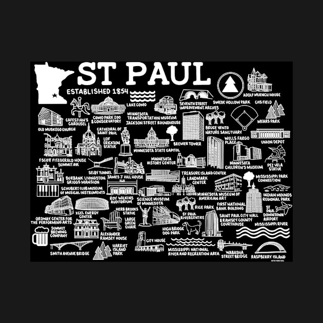 St Paul Map by fiberandgloss