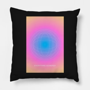 Everything is Energy Vibrant Colorful Aura Pillow