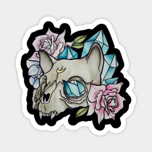 Cat Skull - No logo Magnet