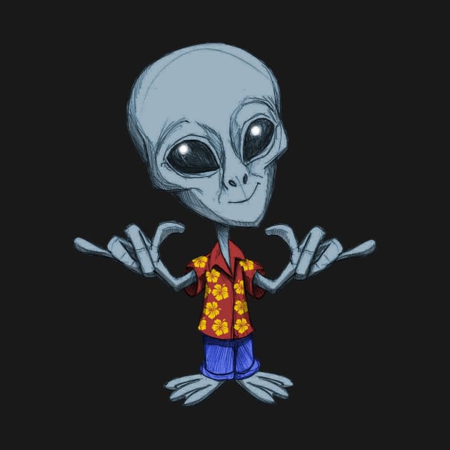 Aloha Alien by Wickedcartoons