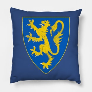 Kingdom of Galicia–Volhynia, Ukraine - Vintage Distressed Style Pillow