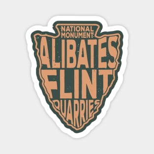 Alibates Flint Quarries National Monument name arrowhead Magnet