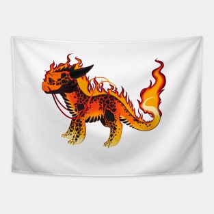 fire fury dragon Tapestry