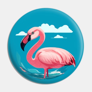 Flamingos and sea, pink flamingo for Summer Vibes Pin