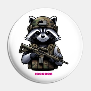 Tactical Raccoon Pin