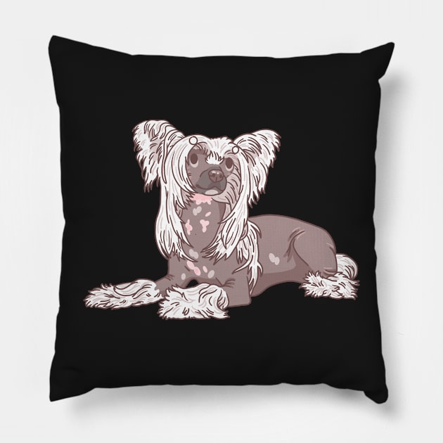 Chinese Crested Pillow by Csieben