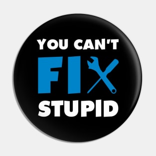 You Can'T Fix Stupid Pin