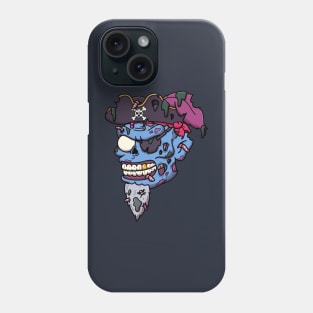 Zombie Pirate Captain Face Phone Case