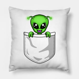 Cute alien pocket Pillow