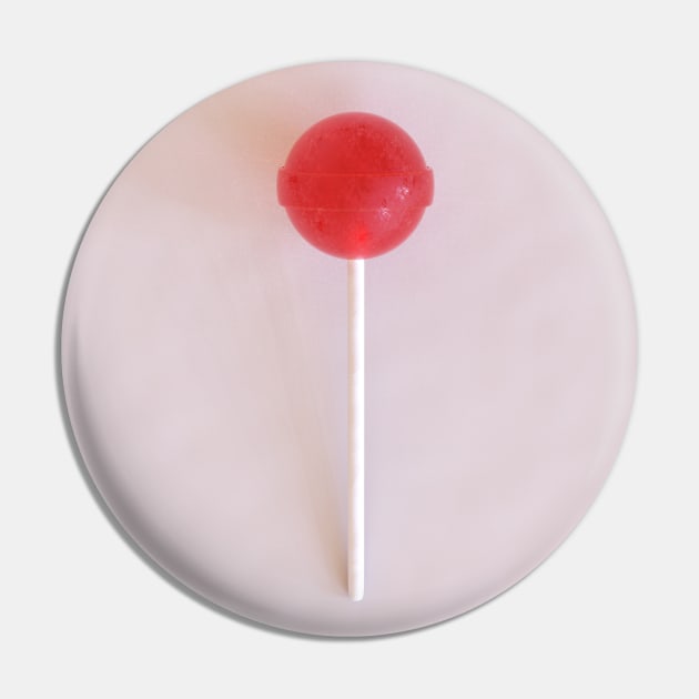 Red Lolly Pin by AKdesign