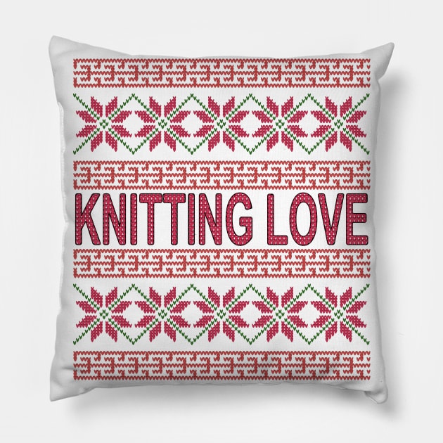 Knitting Pattern - Fair Isle Knitting Pillow by Designoholic