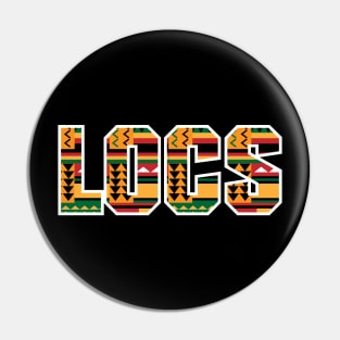 Locs Kente Pattern Pin