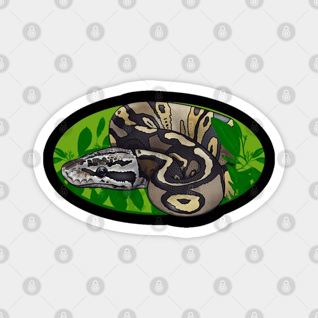 Python in nature Magnet by Chillateez 