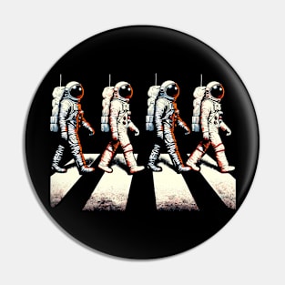 Retro Astronaut Outer Space Funny Space Pin