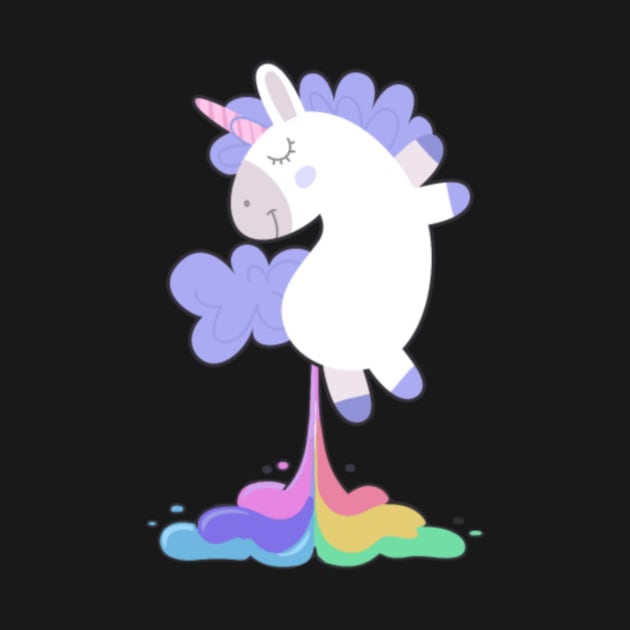 Funny Unicorn Rainbow Birthday Fart Shirt - Gift by Nulian Sanchez