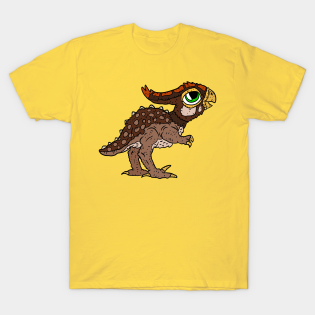 Discover a cute kawaii dinosaur baby. happy dino cartoon. - Cute Dino - T-Shirt