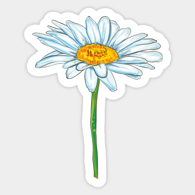 Daisy Flower Let It Be Sticker for Sale by Peace Love
