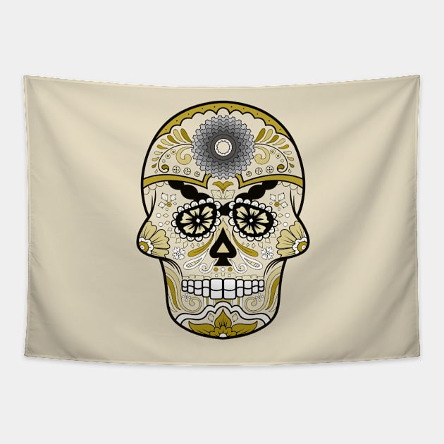 Sprocket Skull2 Tapestry by CreativePhil