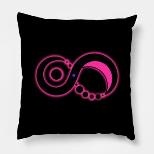 Solaris Moebius Pink (Logo gross) Pillow