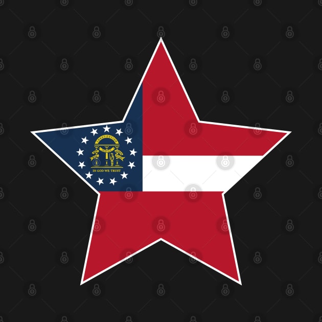 Georgia State Flag Star by Realittle