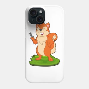 Squirrel Hairdresser Scissors Phone Case