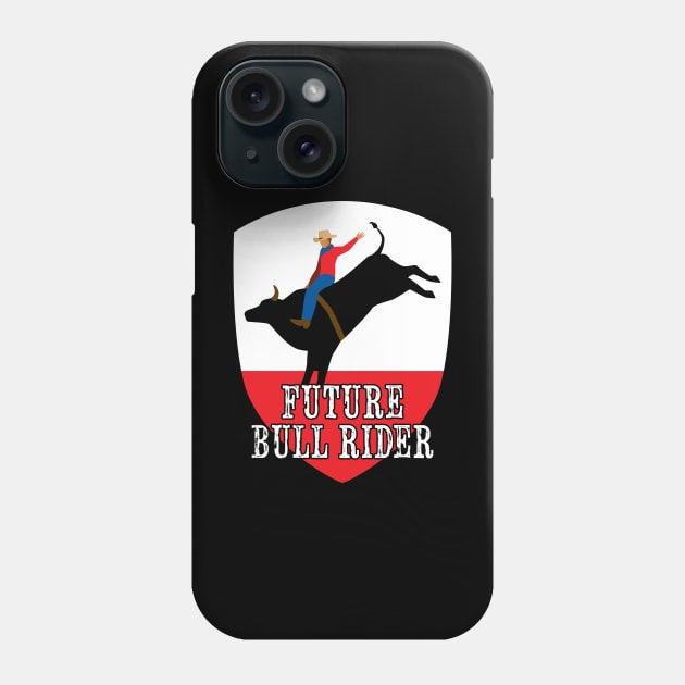 Future Bull Rider Ranch Mechanical Bull Riding Rodeo Western Phone Case by RetroZin