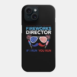 Fireworks Director If I Run You Run american eagle Phone Case