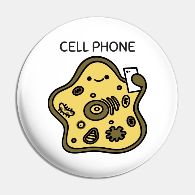 Cell Phone Pin by Afternoon-Tee