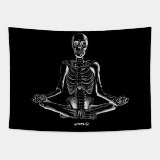 Namaste Skeleton Yoga Tapestry