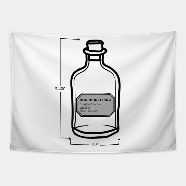 Bottle Engineering Drawing Tapestry by Bourbon_In_College