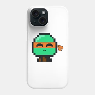 Orange Ninja Turtle Squish bud Phone Case