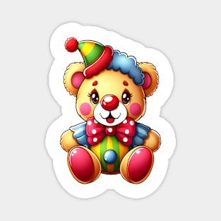 Cute Clown Bear Kawaii Magnet