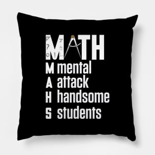 Math fun meme gift idea for lazy students who hate math subject Pillow