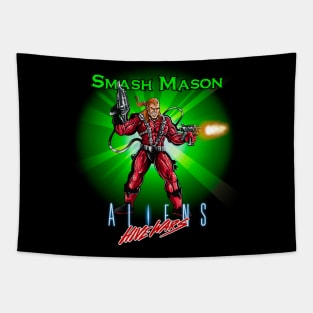 Alien Hive Wars Smash Mason Tapestry