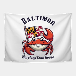 Baltimore, Maryland Crab House Tapestry