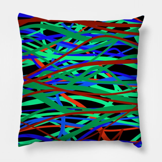 Scribbles art Pillow by jen28