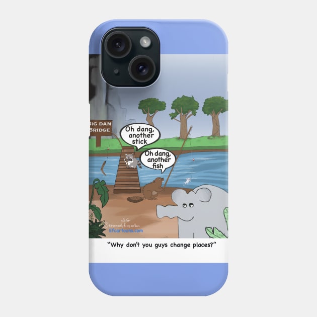Enormously Funny Cartoons Fishing Phone Case by Enormously Funny Cartoons