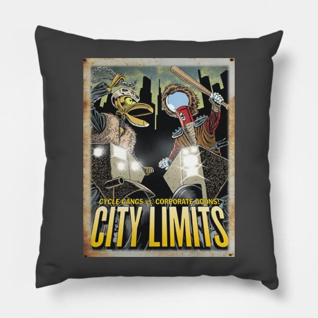 MST3K Mystery Science Rusty Barn Sign 3000 - City Limits Pillow by Starbase79