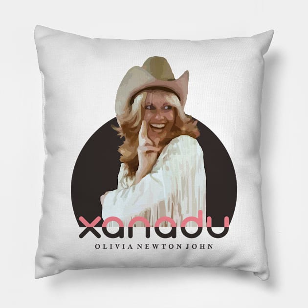 OLIVIA FANS ART 80'S Pillow by dawnttee