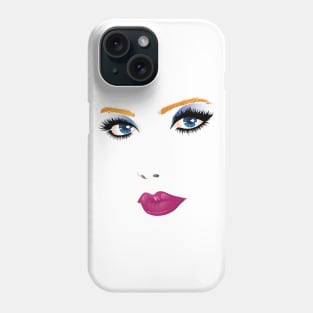 Beauty woman face Phone Case