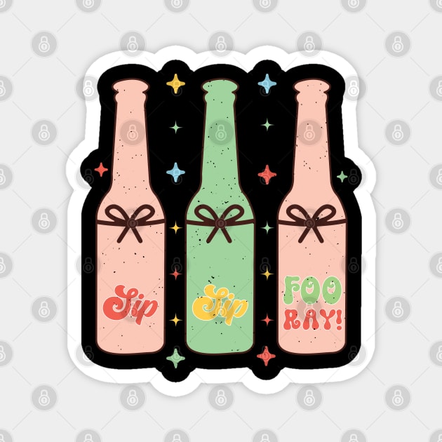 sip sip fooray Magnet by MZeeDesigns