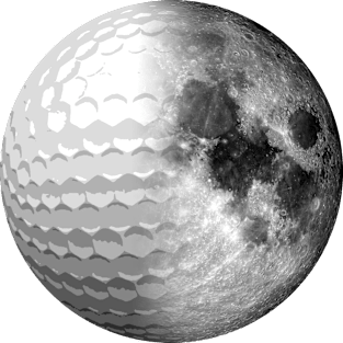 Lunar Golf Magnet