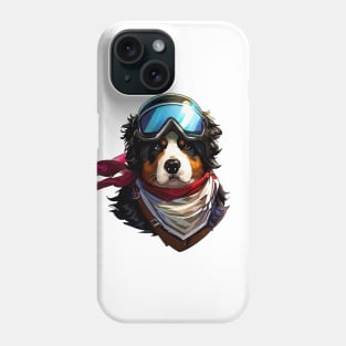 Cute Bernese Mountain Dog Adventurer Portrait Phone Case