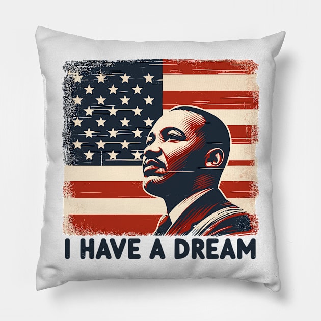 Martin Luther King Pillow by Vehicles-Art