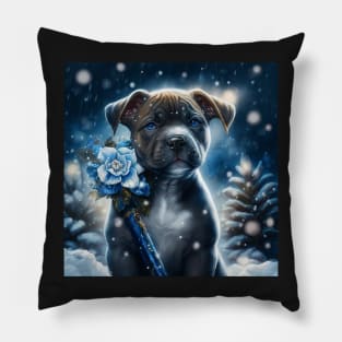 Enchanted Staffy Puppy Pillow