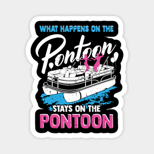 Funny Pontoon Party Boating Gift Magnet