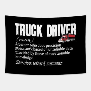 Truck Driver Definition Tapestry