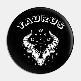 Taurus Zodiac Sign Pin