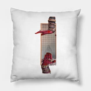 A Study in Hands Series, 2 vertical. Pillow